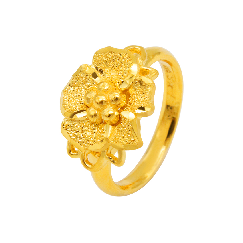 플로럴 순금반지