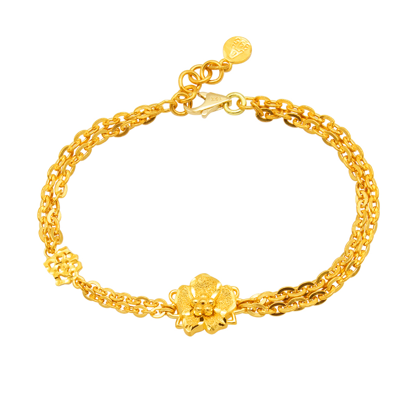 플로럴 순금팔찌